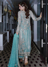 Sara Rohail Asghar Net Embroidered & Hand Embellished 3 Piece Dress